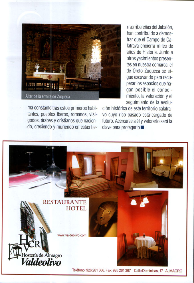 Oreto y Zuqueca, encrucijada de civilizacioens