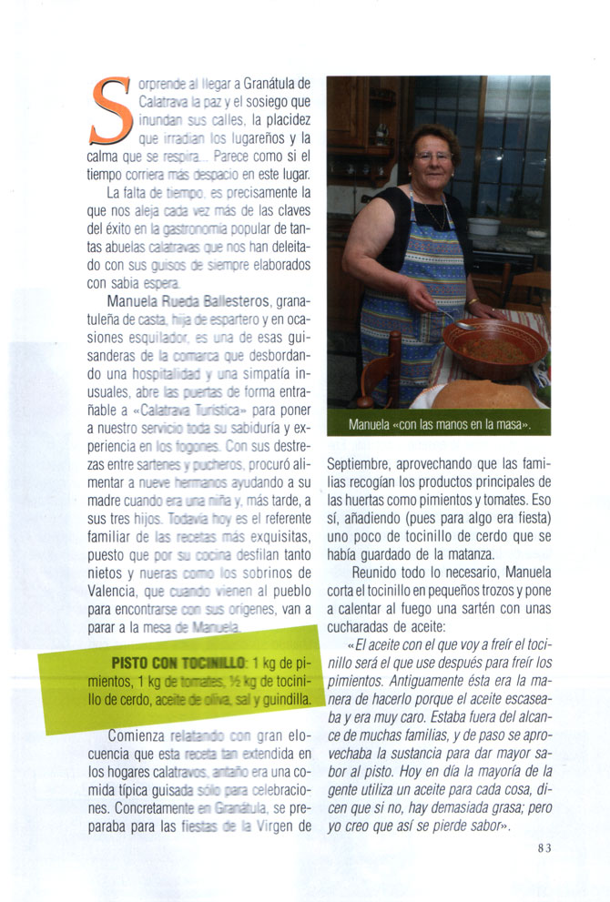 Cocinando con la abuela: Pisto Manchego.