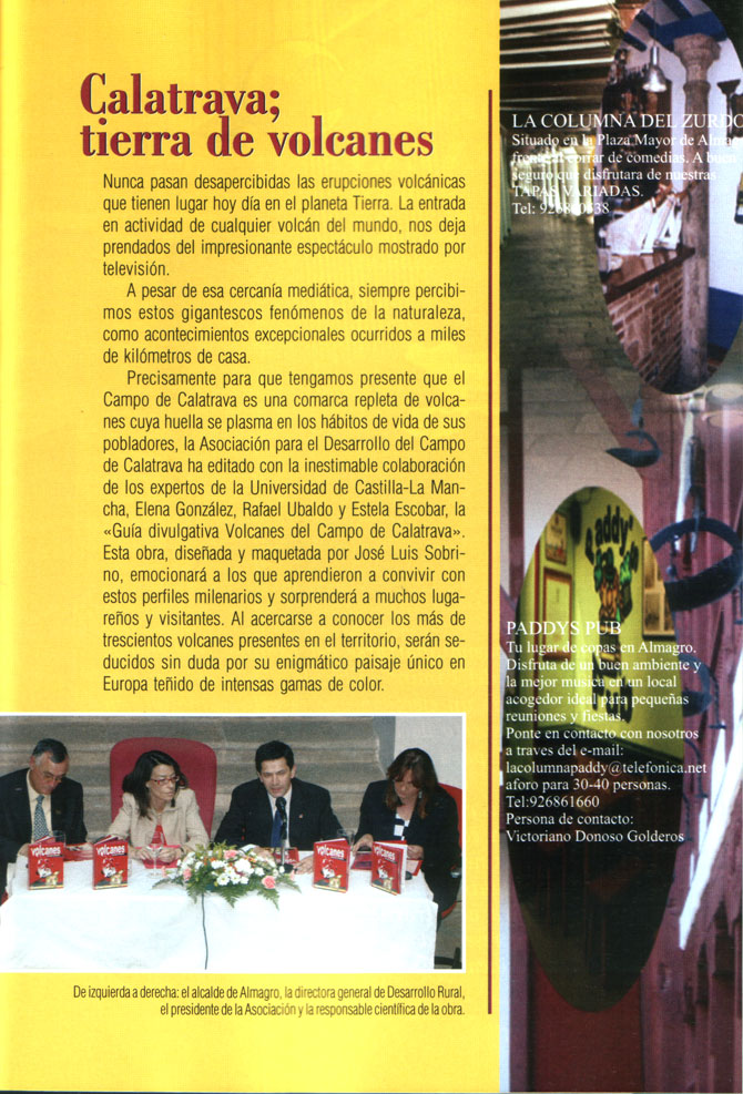 Calatrava; tierra de volcanes.